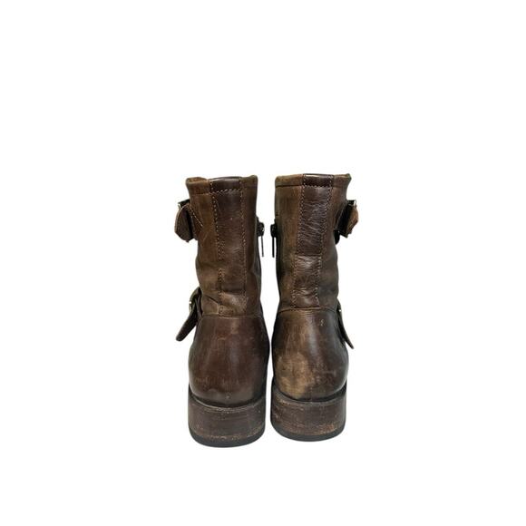 Frye women’s Vicky Engineer leather boots dark brown sz 7B - Picture 4 of 9
